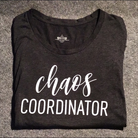 Tops - Chaos Coordinator tshirt dark gray 18w/20w